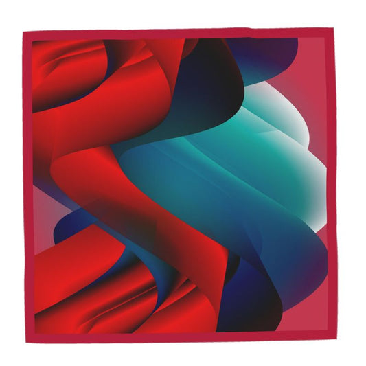 Pañuelo o chal en rojos