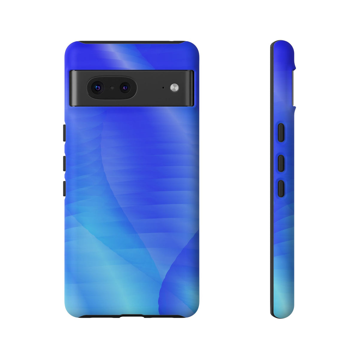 Phone Case — Blue Abstract Wave Tough Phone Case