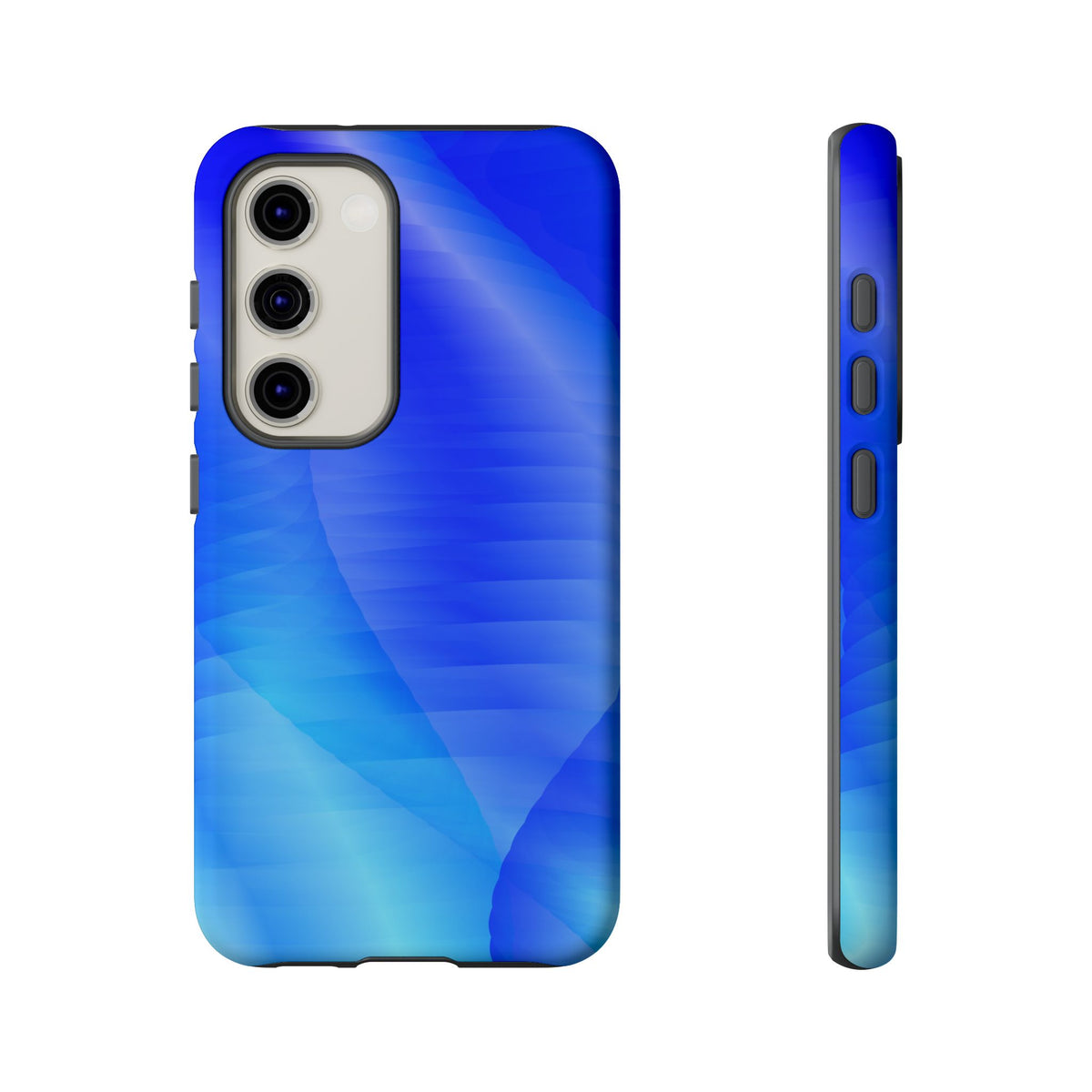 Phone Case — Blue Abstract Wave Tough Phone Case