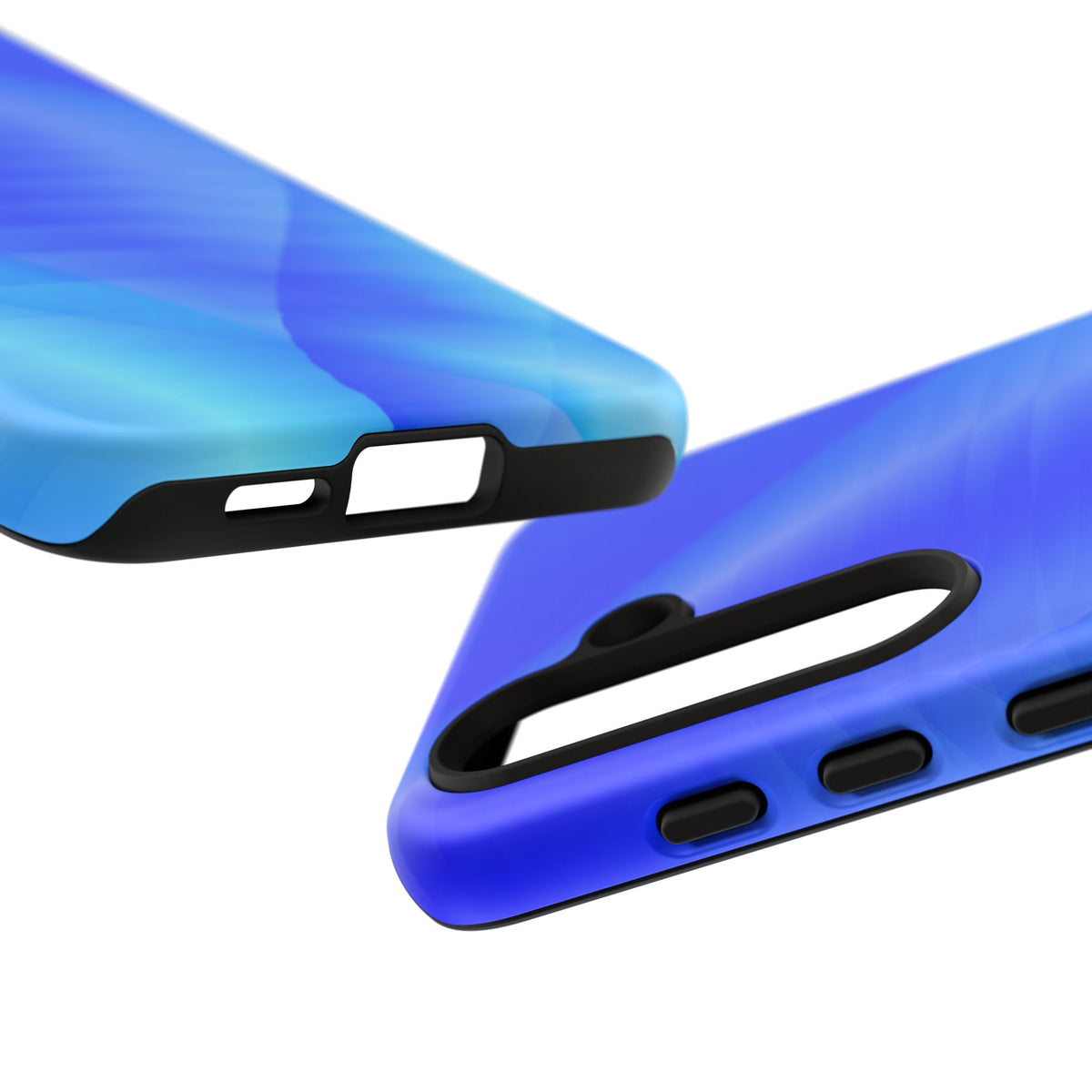 Phone Case — Blue Abstract Wave Tough Phone Case