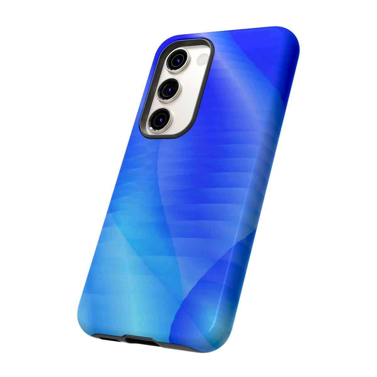 Phone Case — Blue Abstract Wave Tough Phone Case
