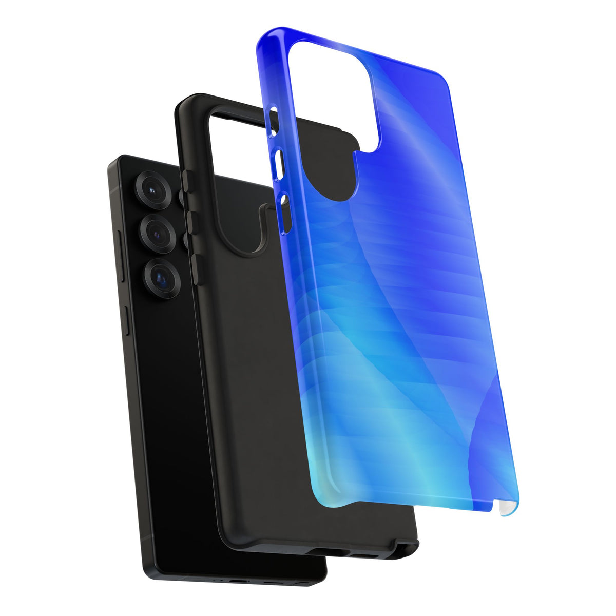 Phone Case — Blue Abstract Wave Tough Phone Case