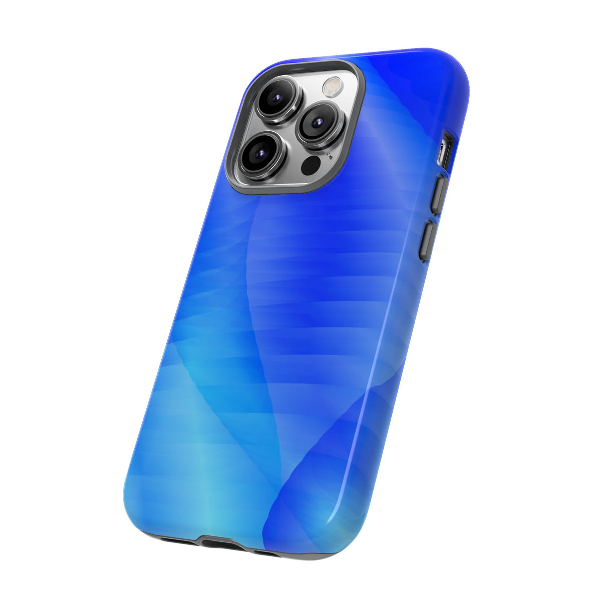 Phone Case — Blue Abstract Wave Tough Phone Case