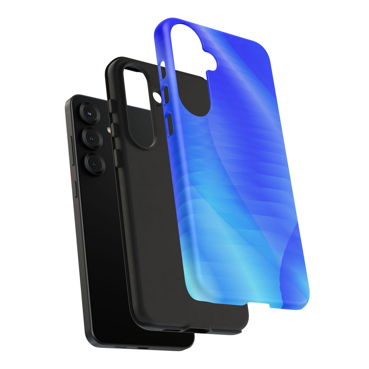 Phone Case — Blue Abstract Wave Tough Phone Case