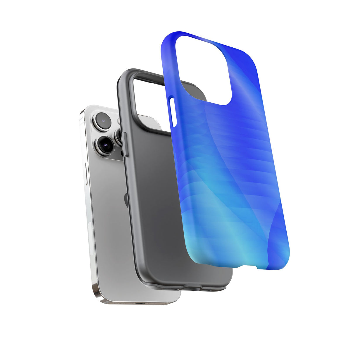 Phone Case — Blue Abstract Wave Tough Phone Case