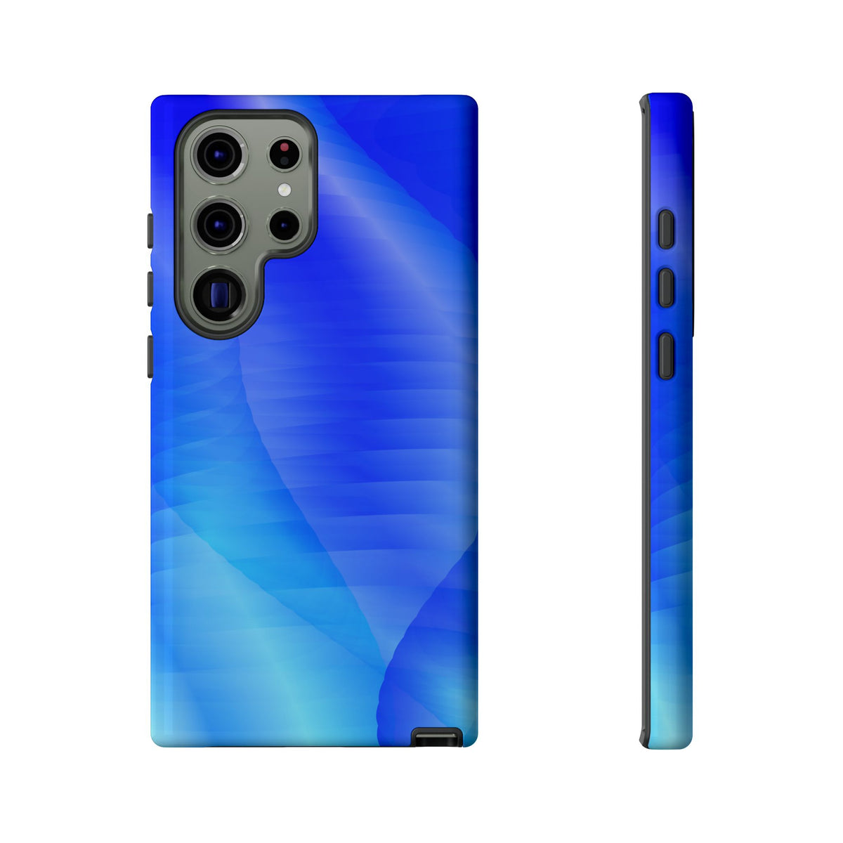 Phone Case — Blue Abstract Wave Tough Phone Case