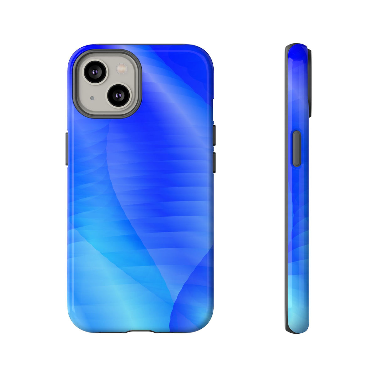 Phone Case — Blue Abstract Wave Tough Phone Case