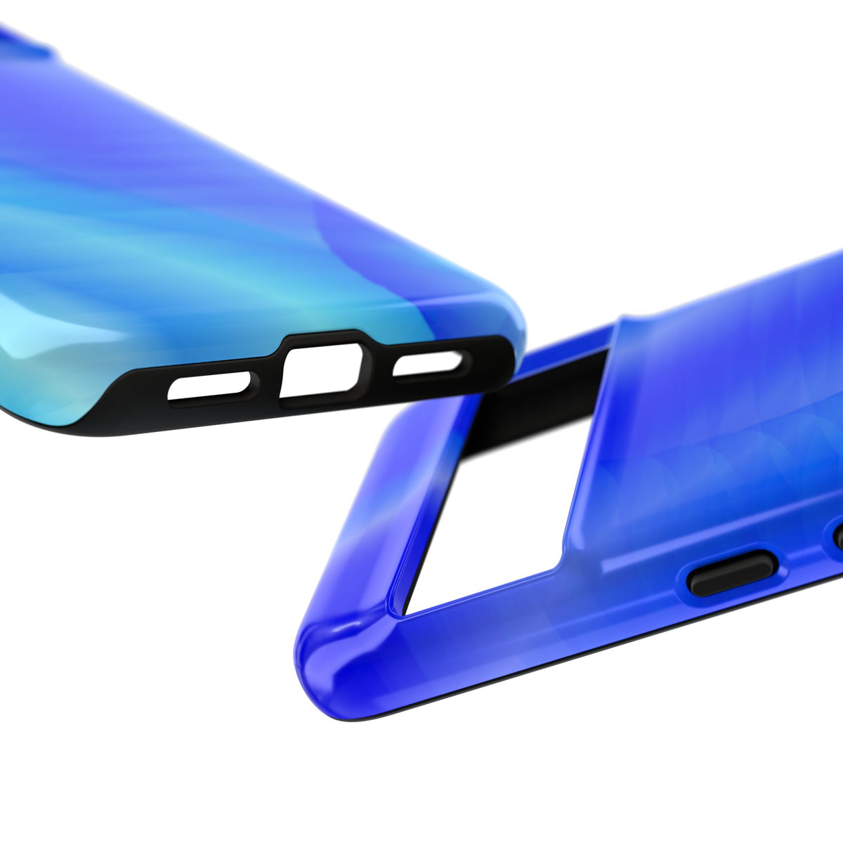 Phone Case — Blue Abstract Wave Tough Phone Case