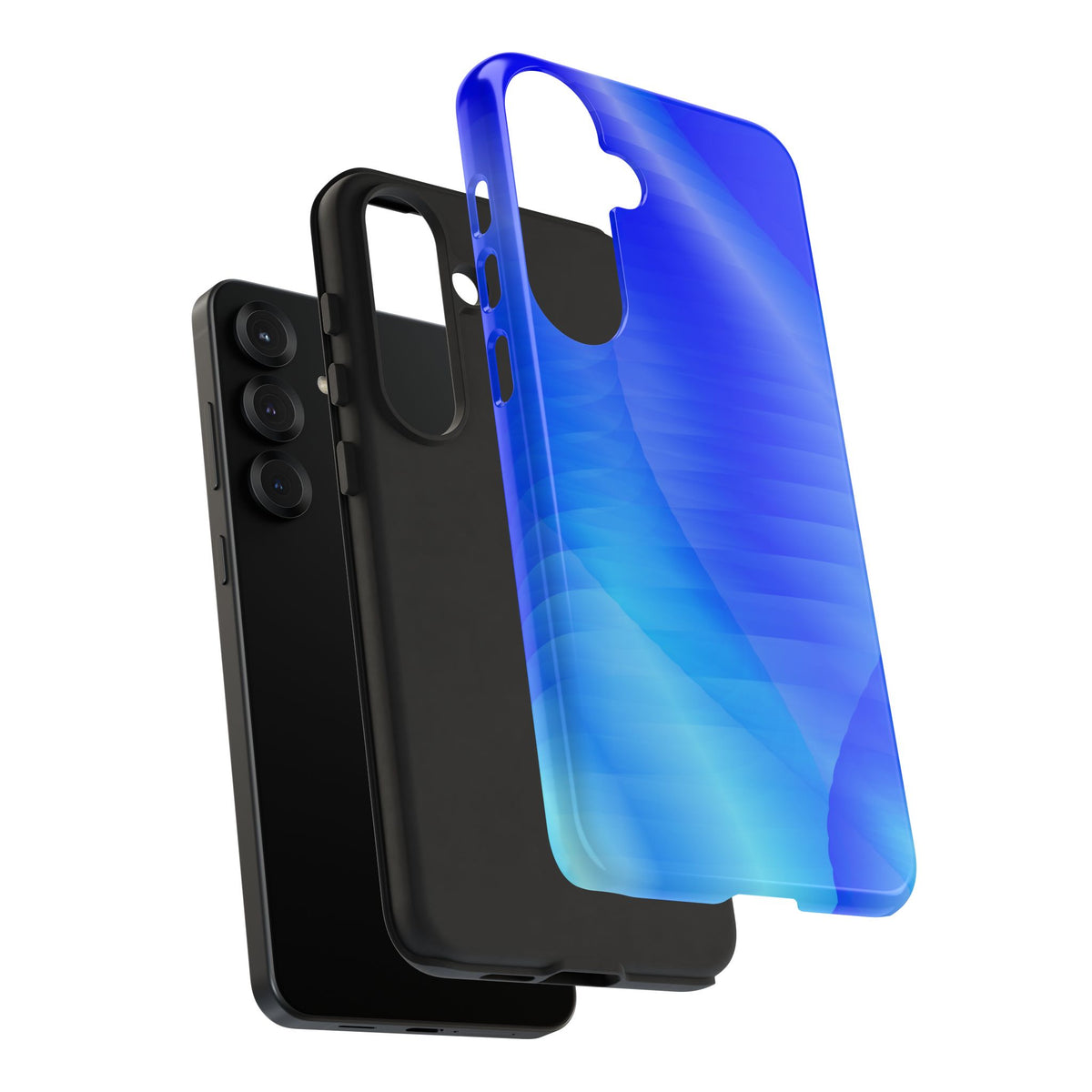 Phone Case — Blue Abstract Wave Tough Phone Case