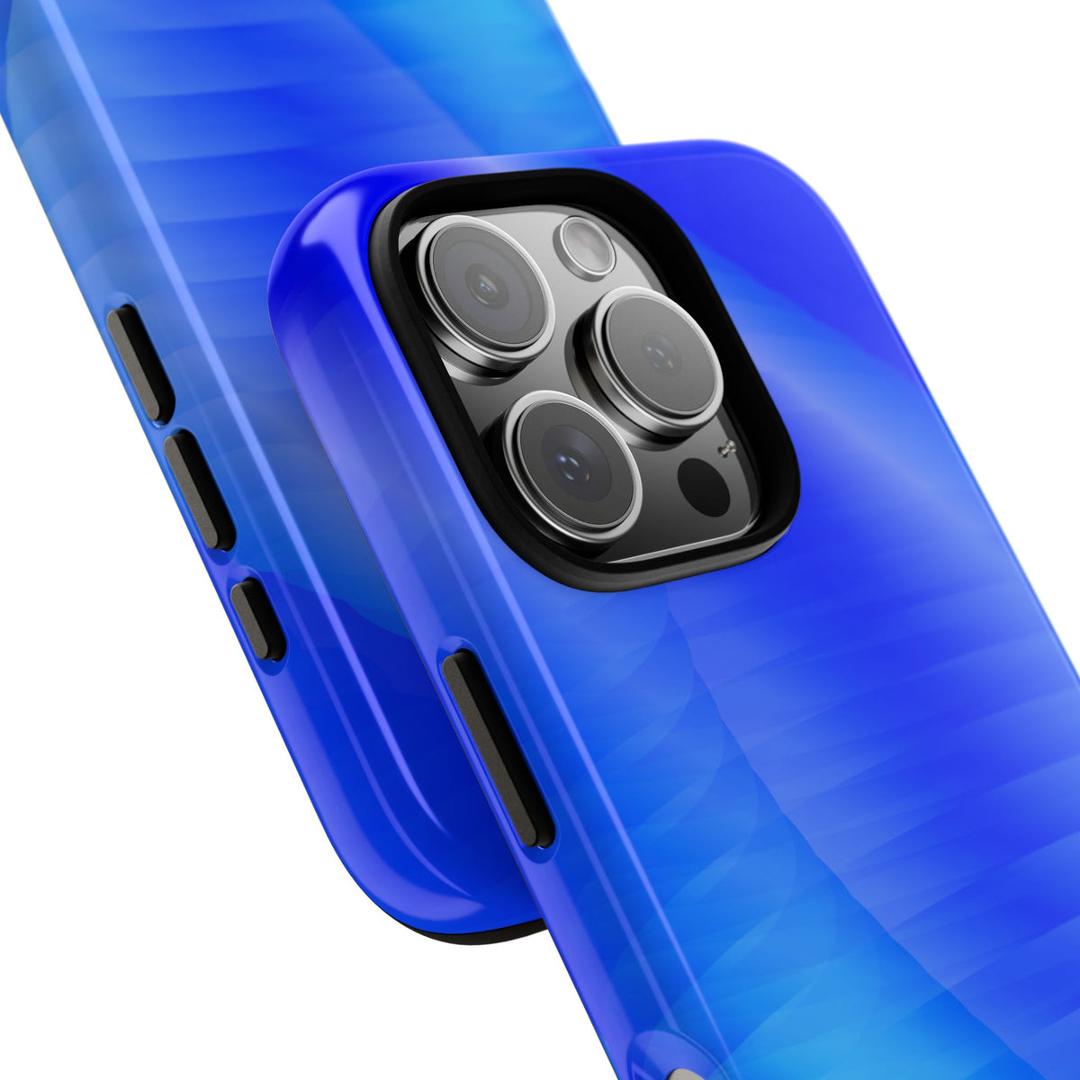 Phone Case — Blue Abstract Wave Tough Phone Case