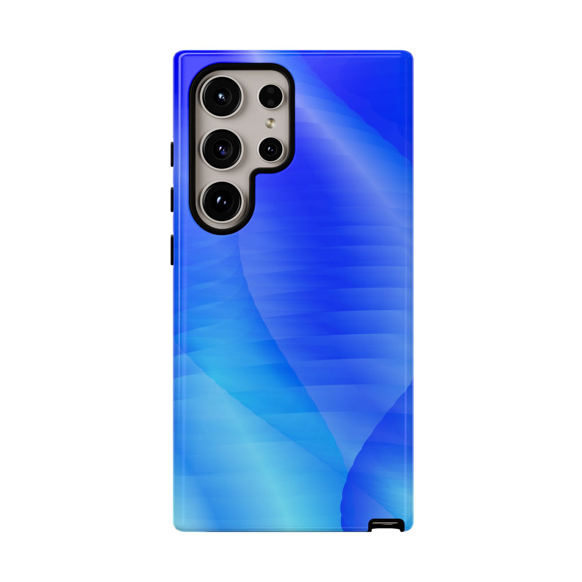 Phone Case — Blue Abstract Wave Tough Phone Case