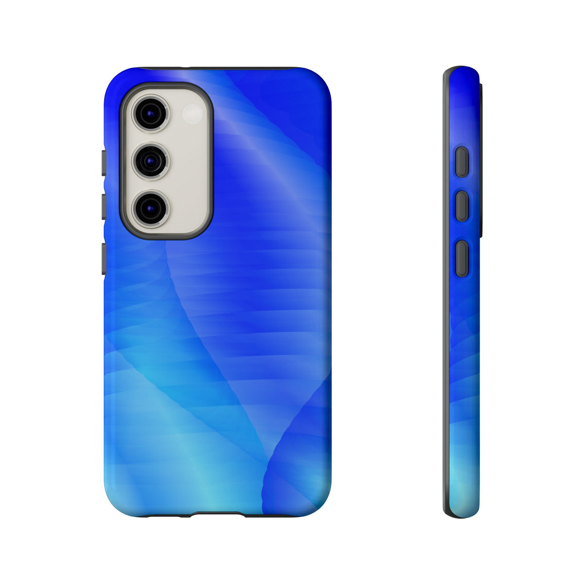 Phone Case — Blue Abstract Wave Tough Phone Case
