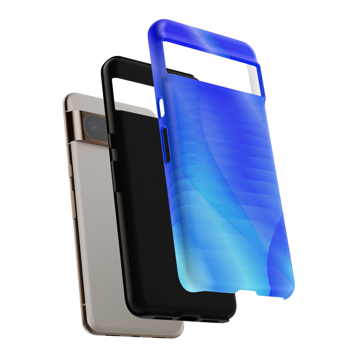 Phone Case — Blue Abstract Wave Tough Phone Case