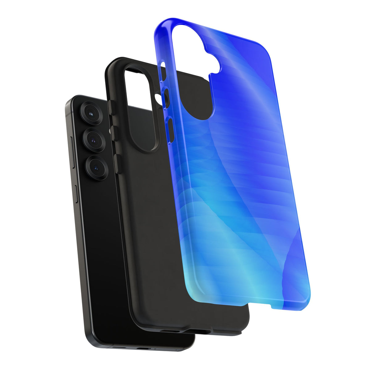 Phone Case — Blue Abstract Wave Tough Phone Case