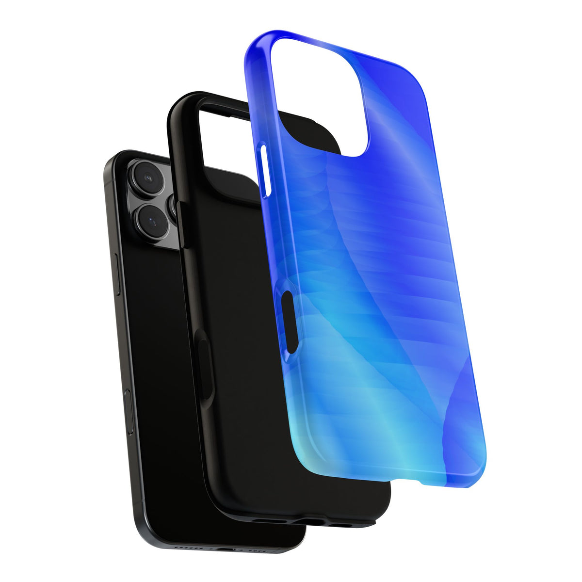 Phone Case — Blue Abstract Wave Tough Phone Case