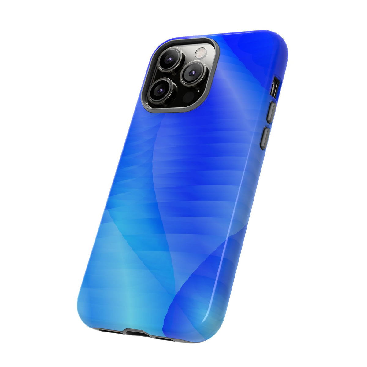 Phone Case — Blue Abstract Wave Tough Phone Case