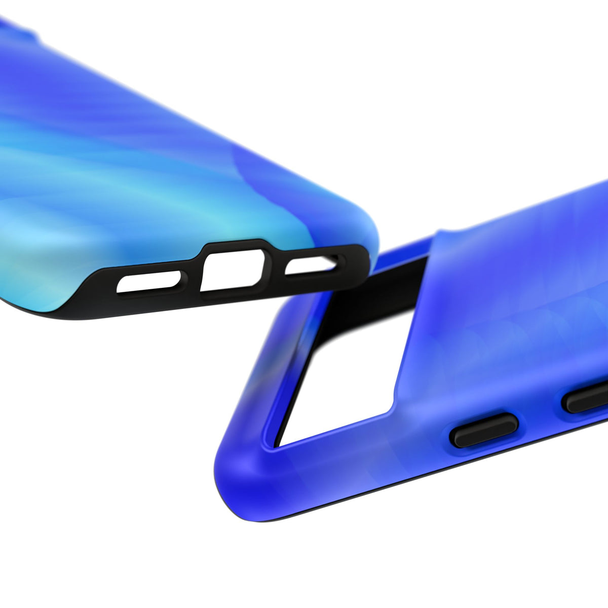 Phone Case — Blue Abstract Wave Tough Phone Case