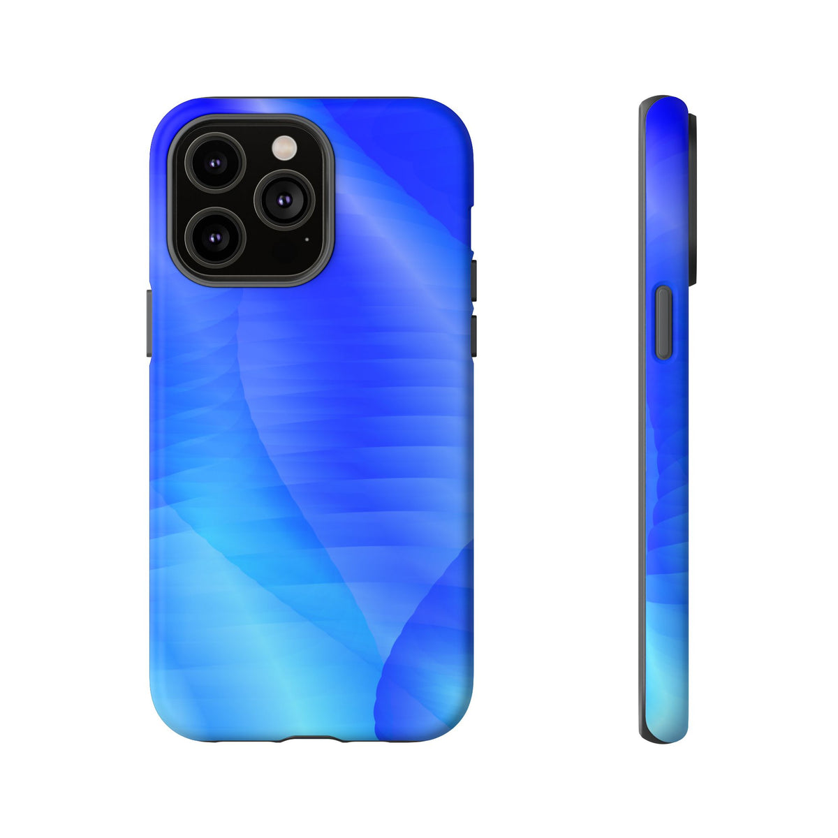Phone Case — Blue Abstract Wave Tough Phone Case