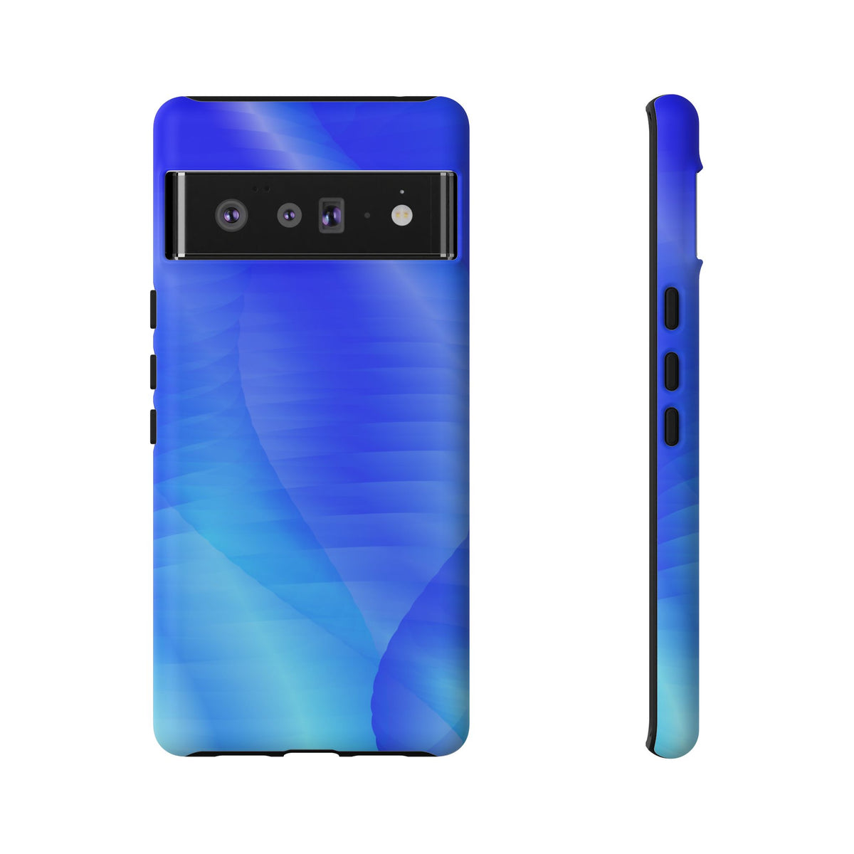 Phone Case — Blue Abstract Wave Tough Phone Case