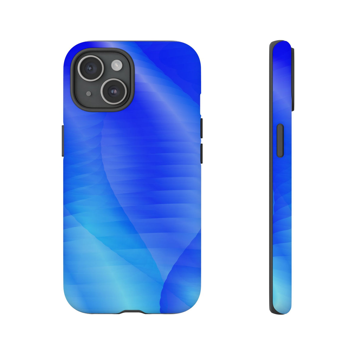 Phone Case — Blue Abstract Wave Tough Phone Case