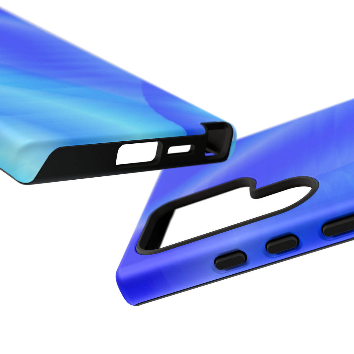 Phone Case — Blue Abstract Wave Tough Phone Case