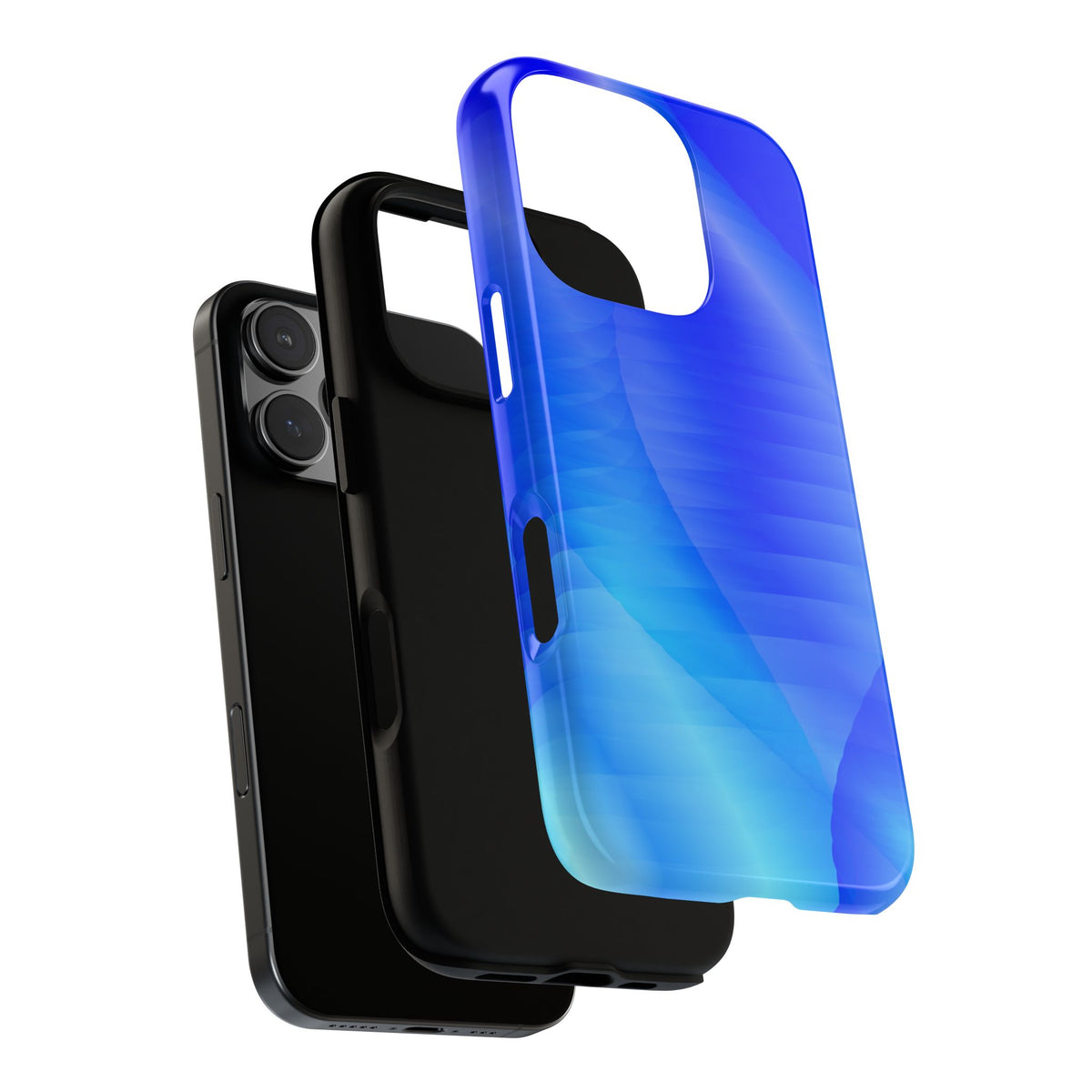 Phone Case — Blue Abstract Wave Tough Phone Case