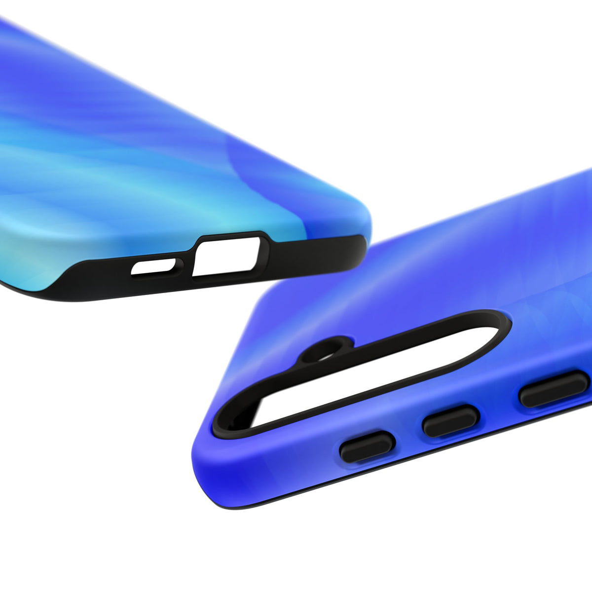 Phone Case — Blue Abstract Wave Tough Phone Case