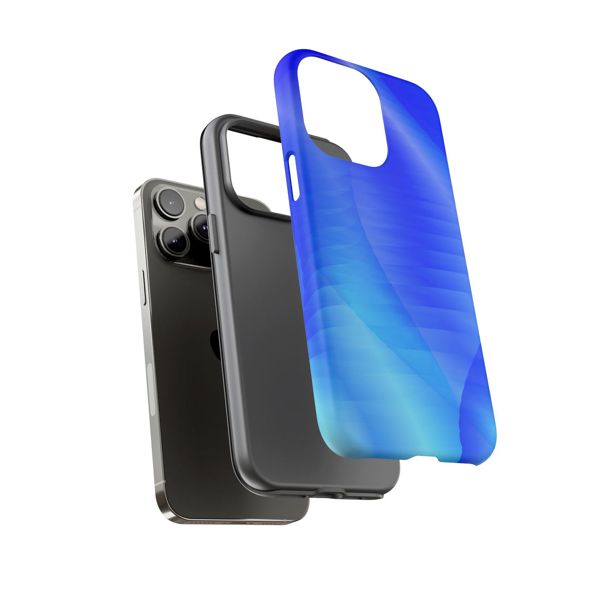 Phone Case — Blue Abstract Wave Tough Phone Case