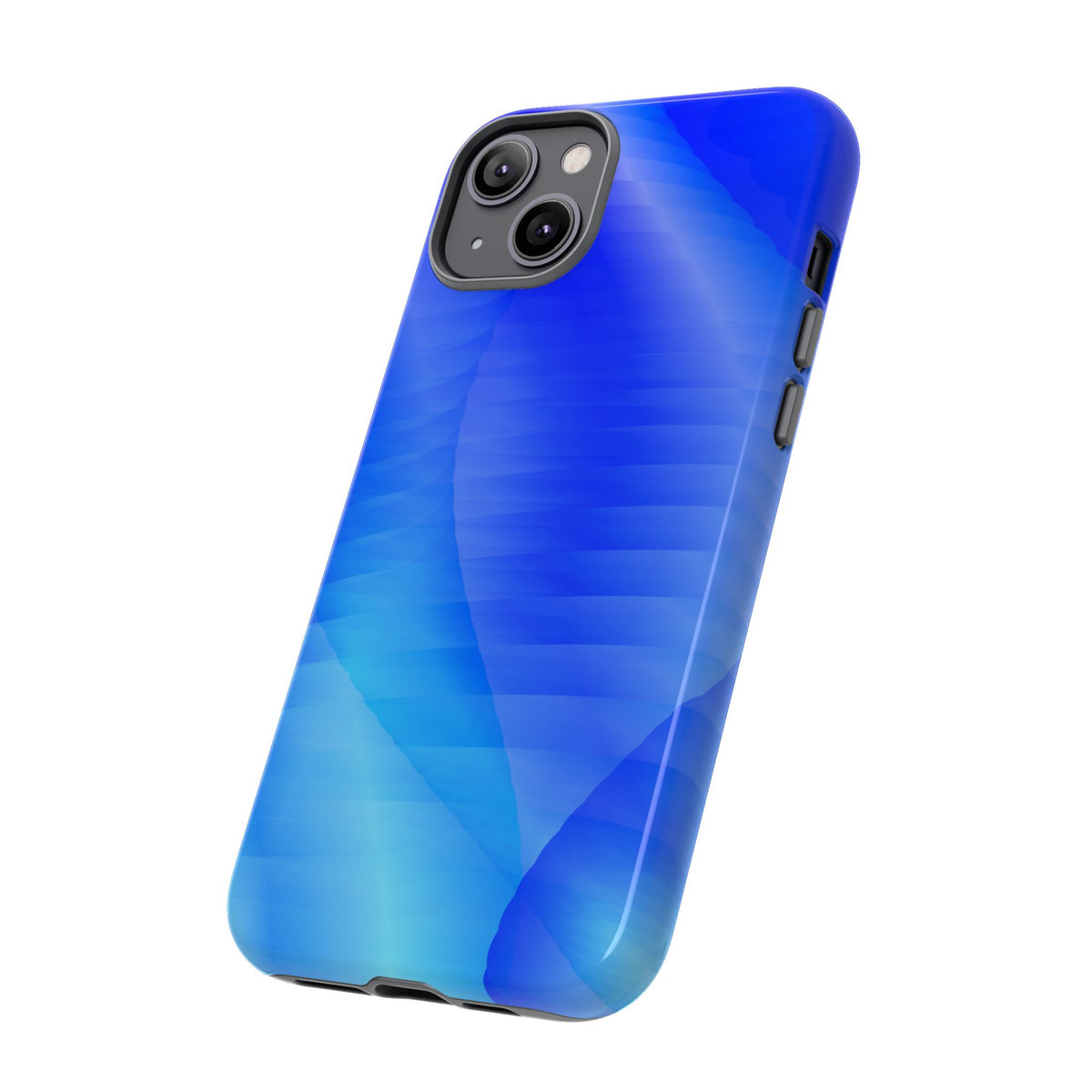 Phone Case — Blue Abstract Wave Tough Phone Case