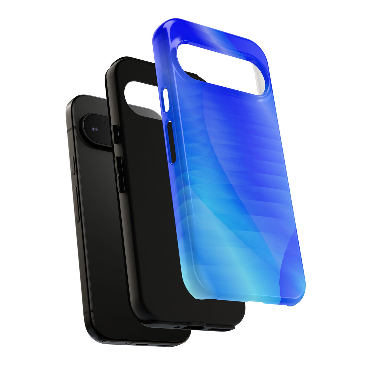 Phone Case — Blue Abstract Wave Tough Phone Case