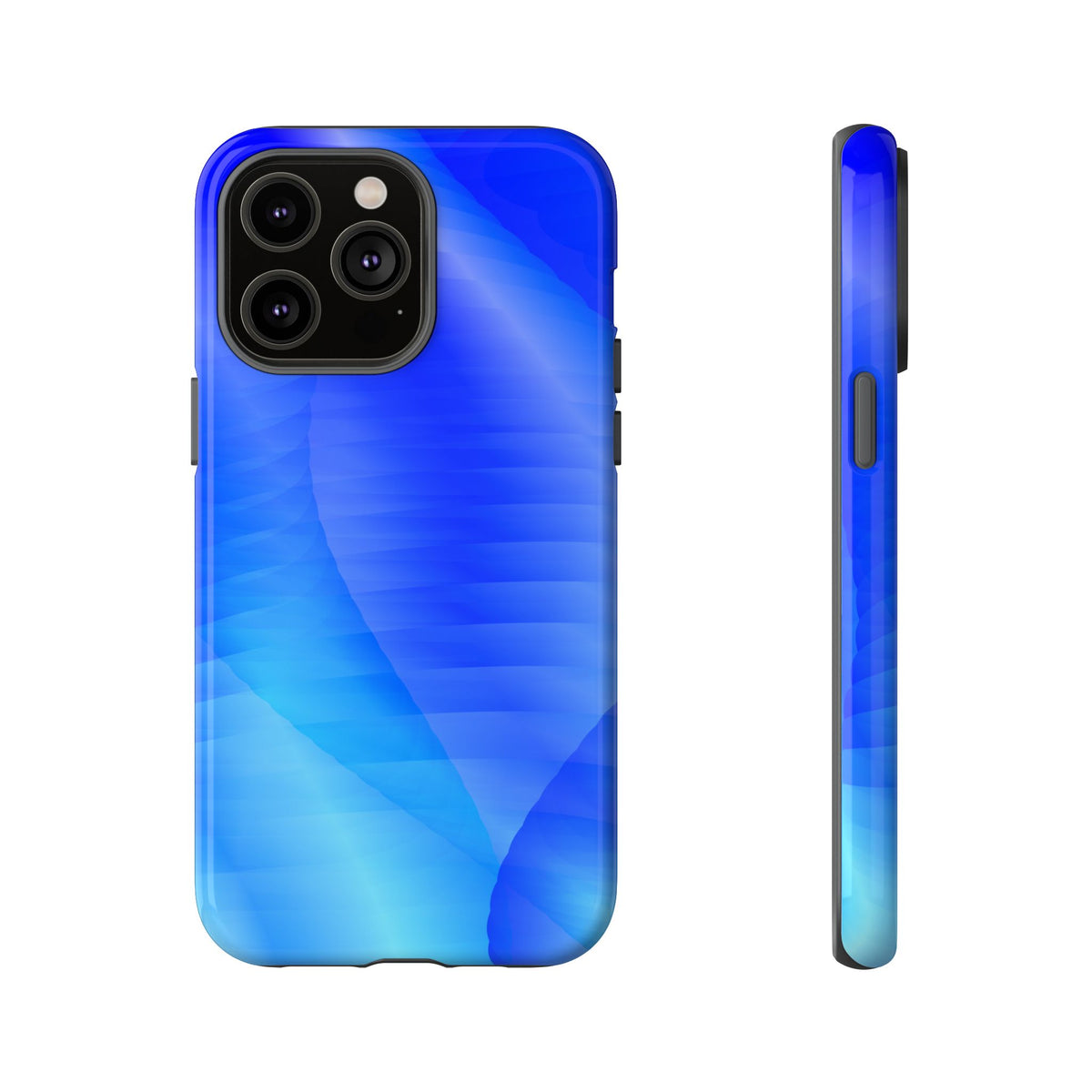 Phone Case — Blue Abstract Wave Tough Phone Case