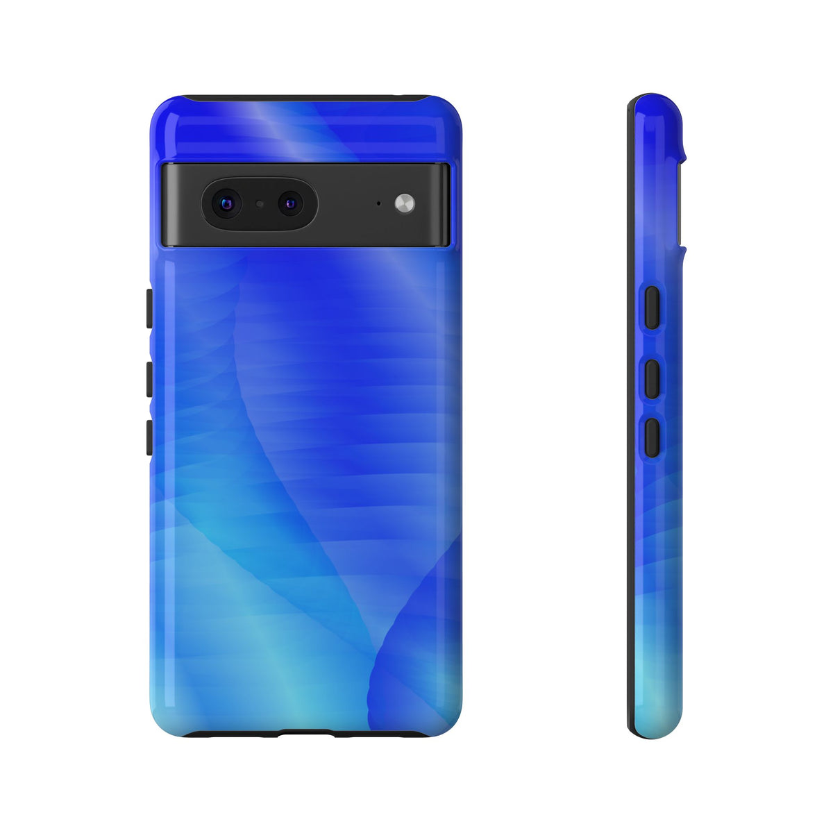 Phone Case — Blue Abstract Wave Tough Phone Case