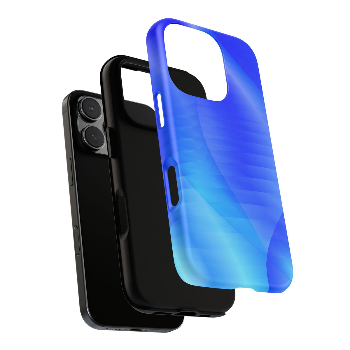 Phone Case — Blue Abstract Wave Tough Phone Case