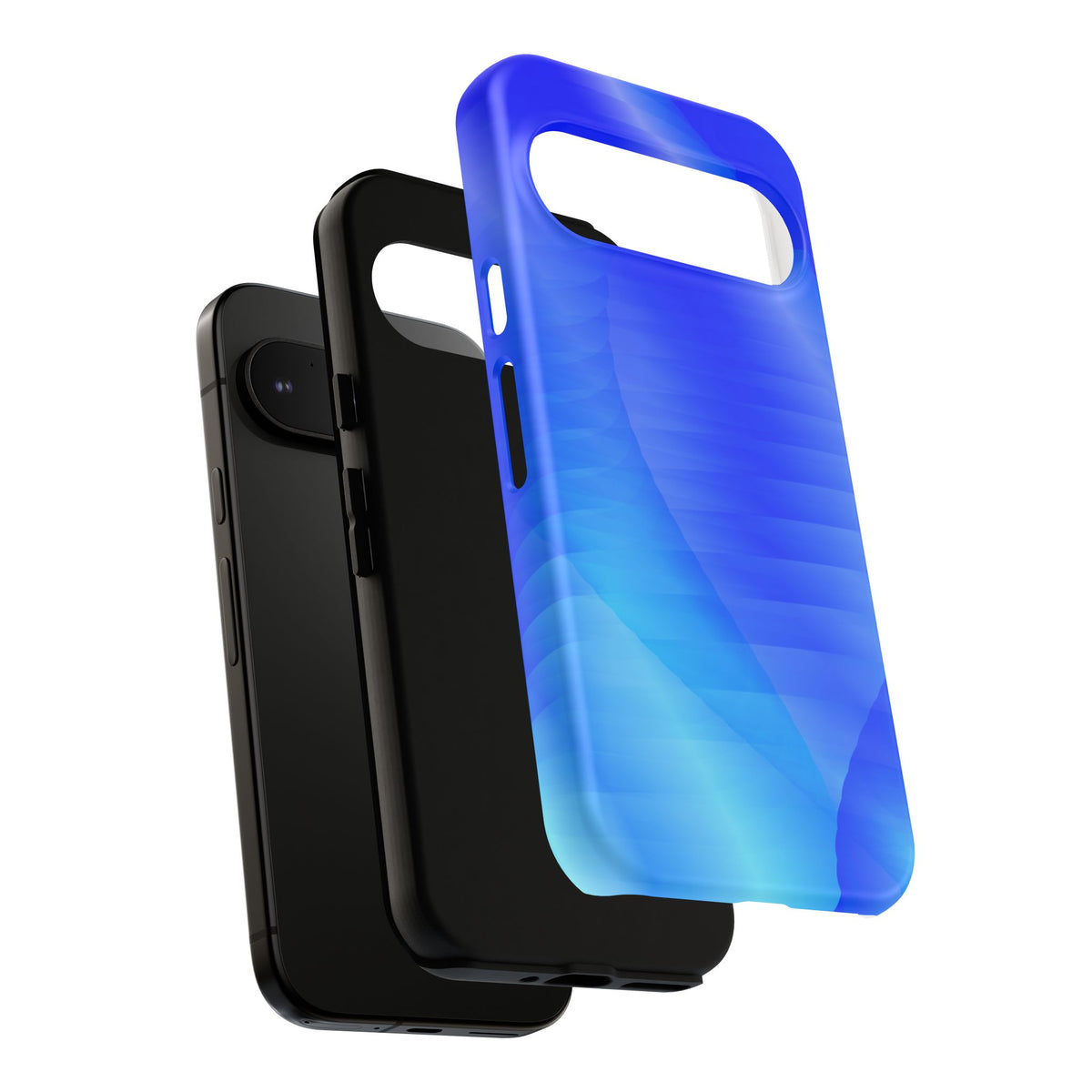 Phone Case — Blue Abstract Wave Tough Phone Case