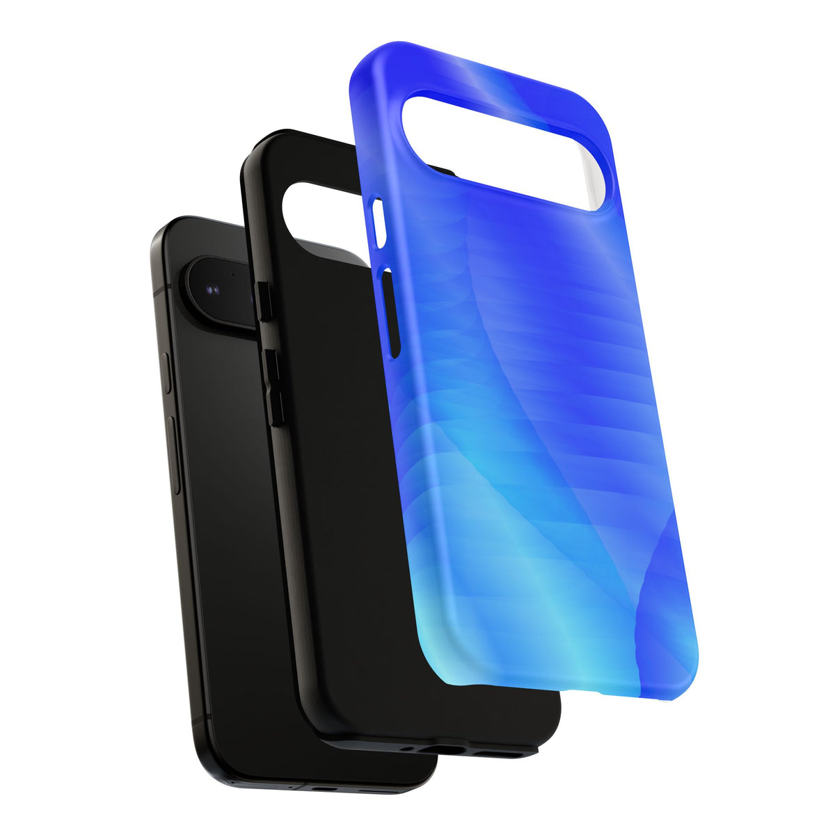 Phone Case — Blue Abstract Wave Tough Phone Case