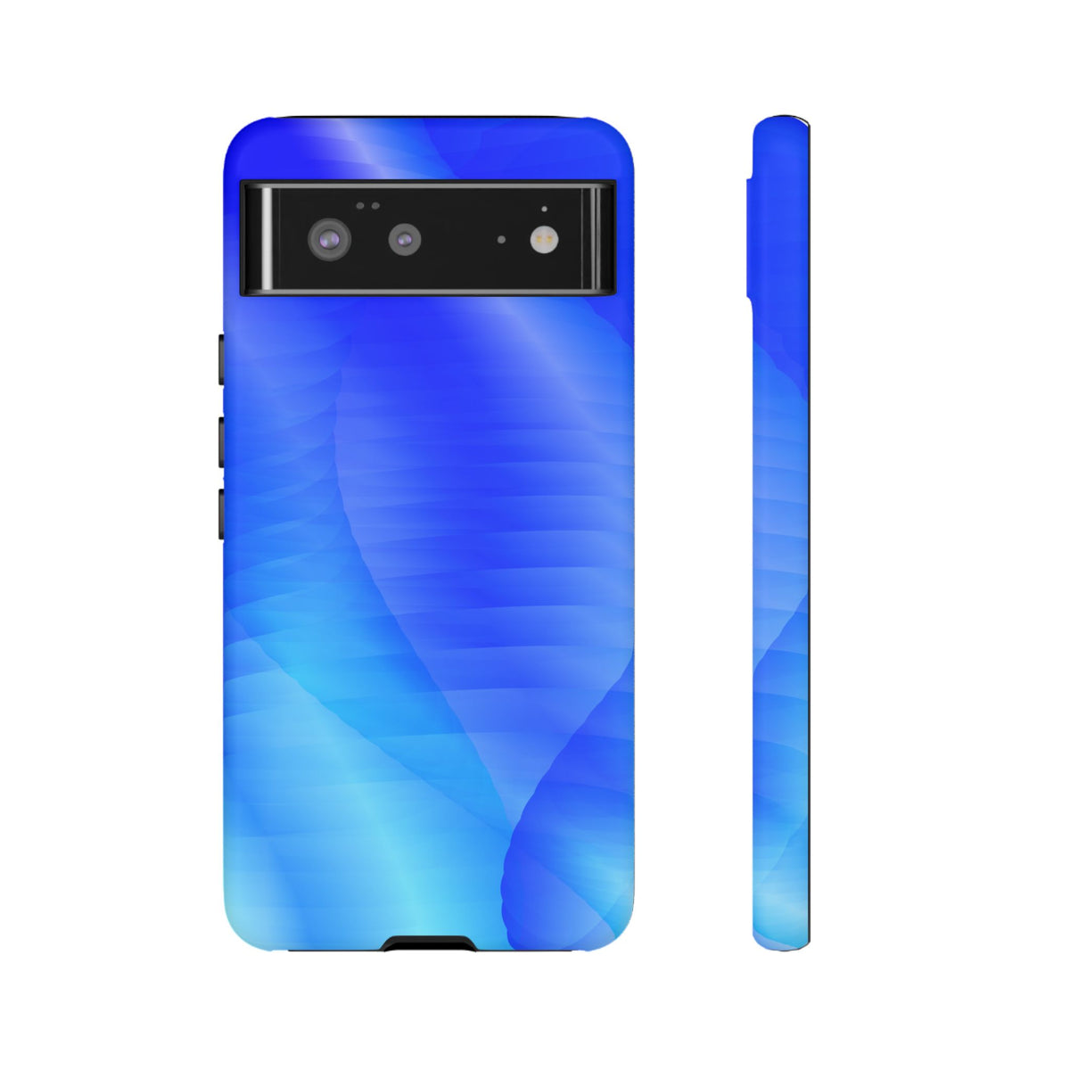 Phone Case — Blue Abstract Wave Tough Phone Case