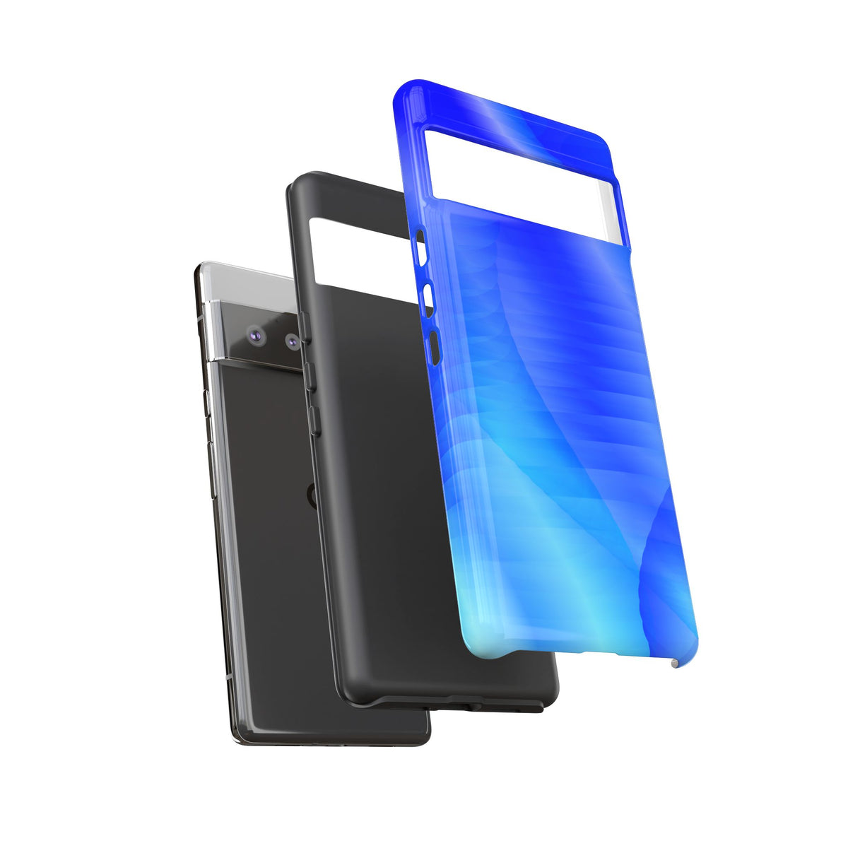 Phone Case — Blue Abstract Wave Tough Phone Case