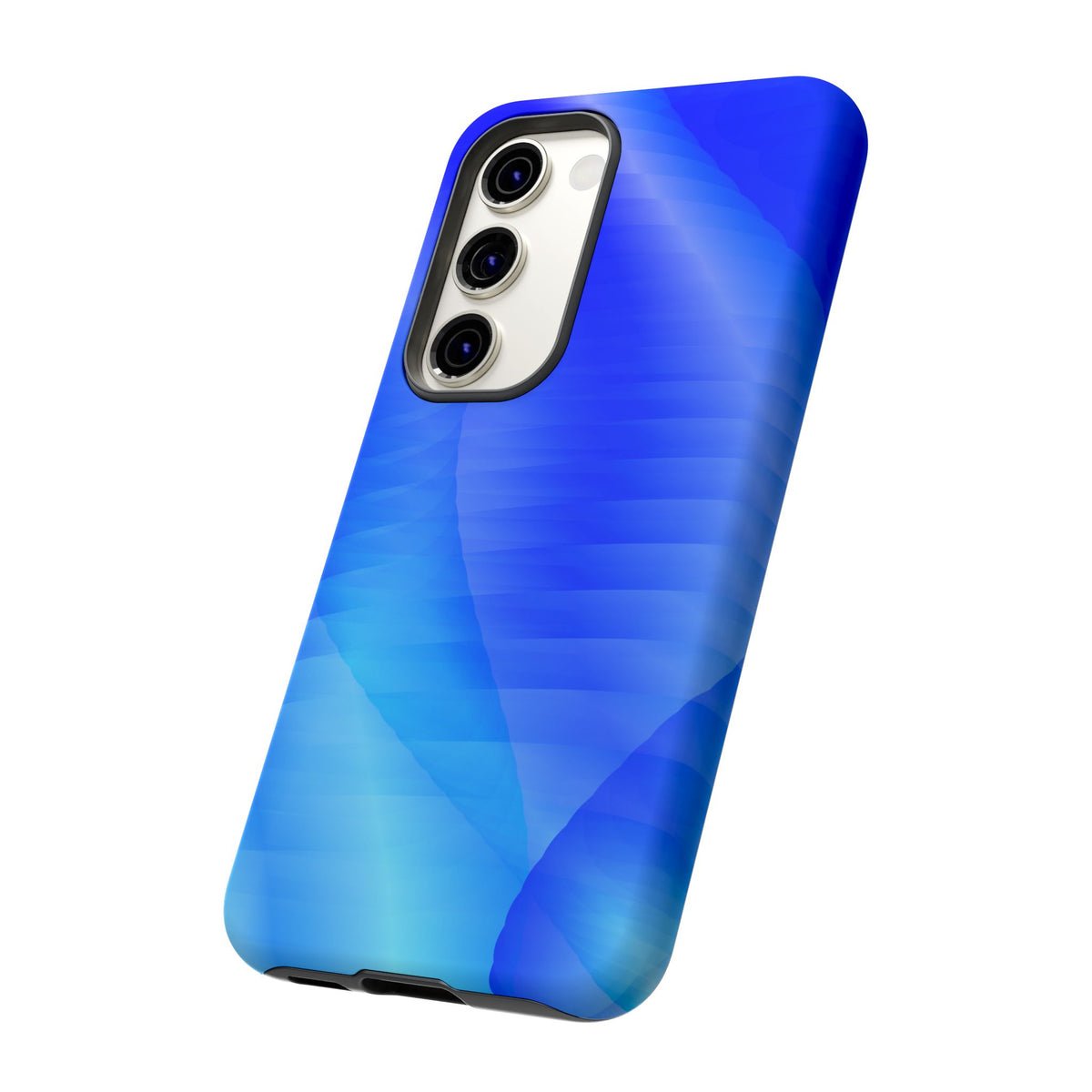 Phone Case — Blue Abstract Wave Tough Phone Case