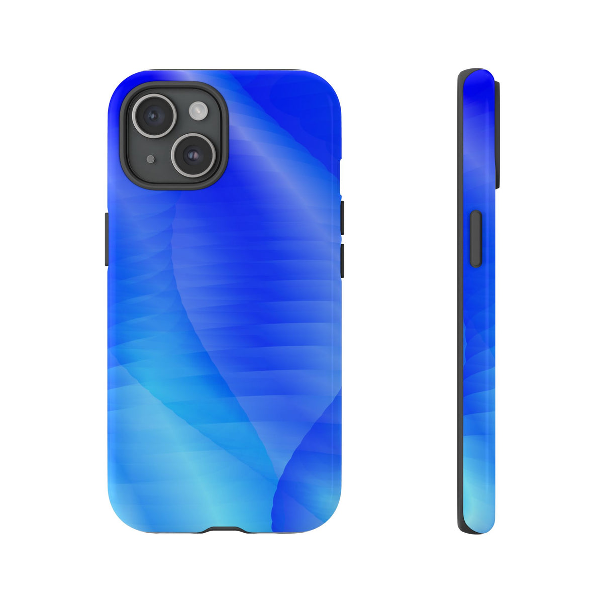 Phone Case — Blue Abstract Wave Tough Phone Case