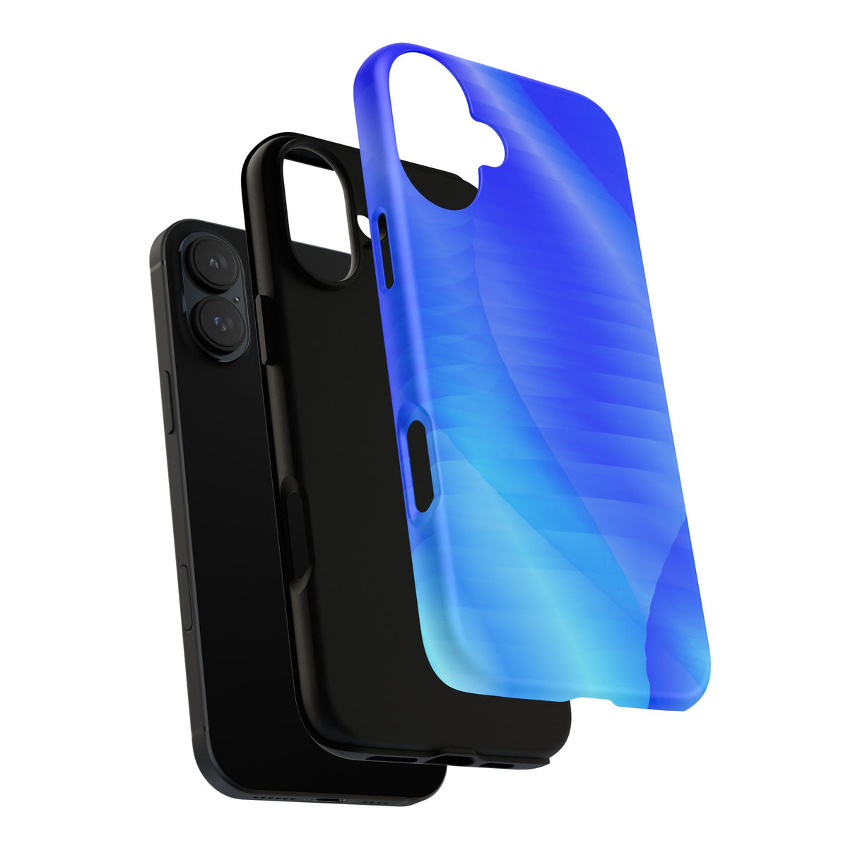 Phone Case — Blue Abstract Wave Tough Phone Case