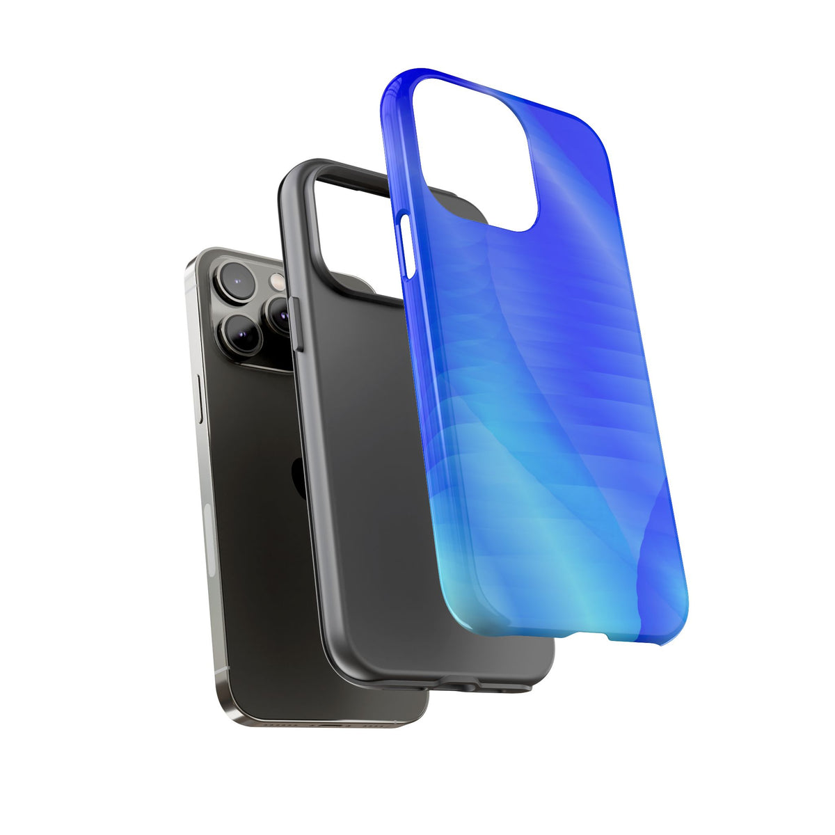 Phone Case — Blue Abstract Wave Tough Phone Case