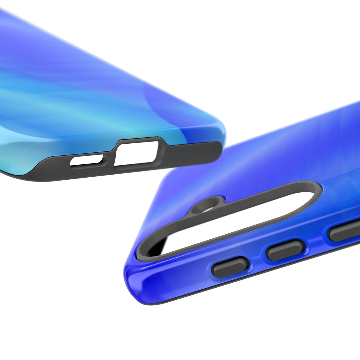 Phone Case — Blue Abstract Wave Tough Phone Case