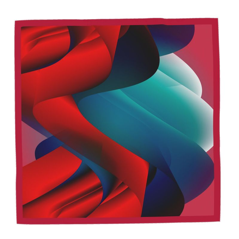 Pañuelo o chal en rojos