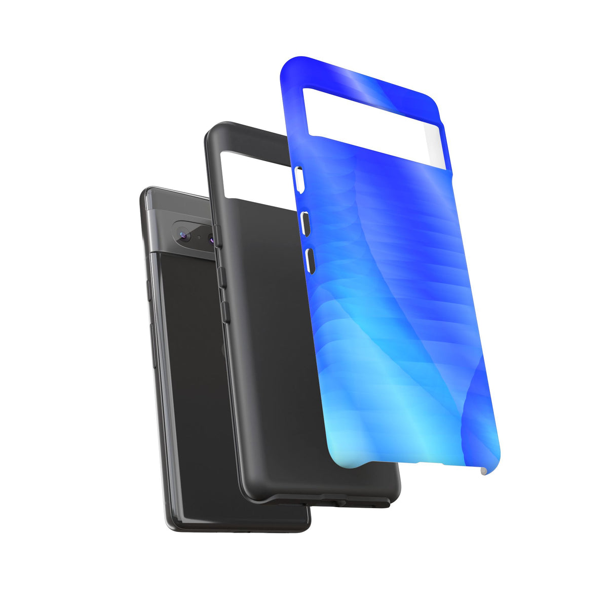 Phone Case — Blue Abstract Wave Tough Phone Case
