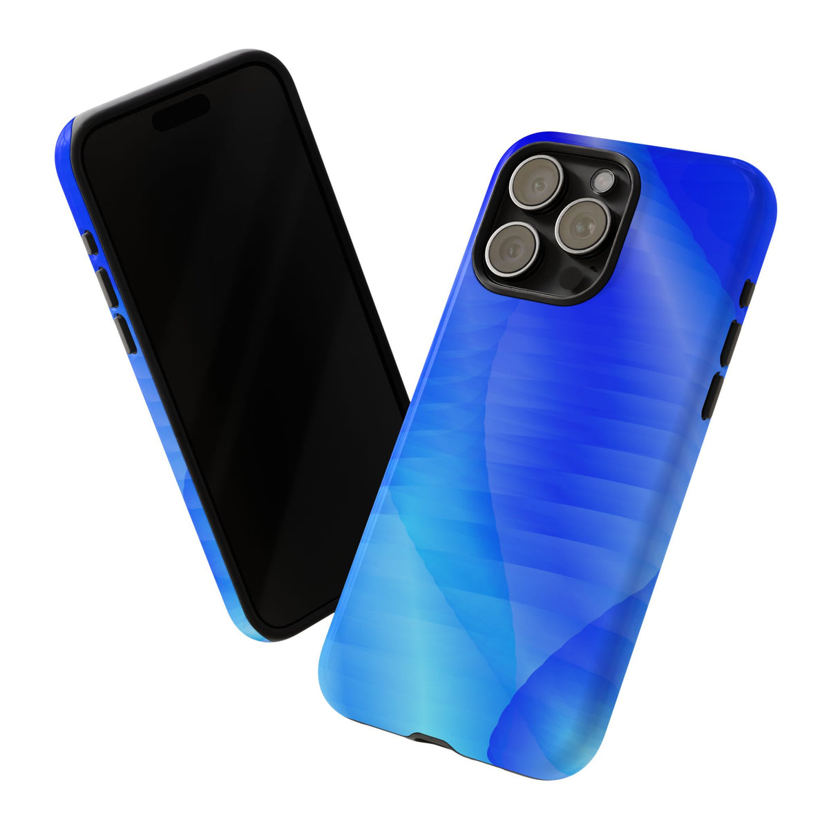 Phone Case — Blue Abstract Wave Tough Phone Case