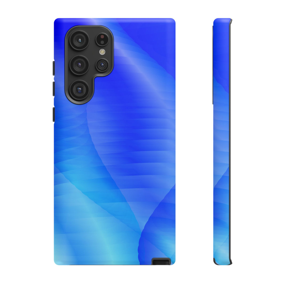 Phone Case — Blue Abstract Wave Tough Phone Case