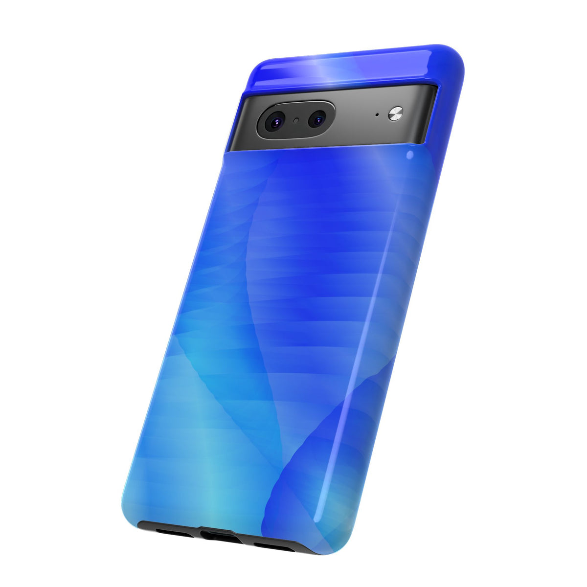 Phone Case — Blue Abstract Wave Tough Phone Case