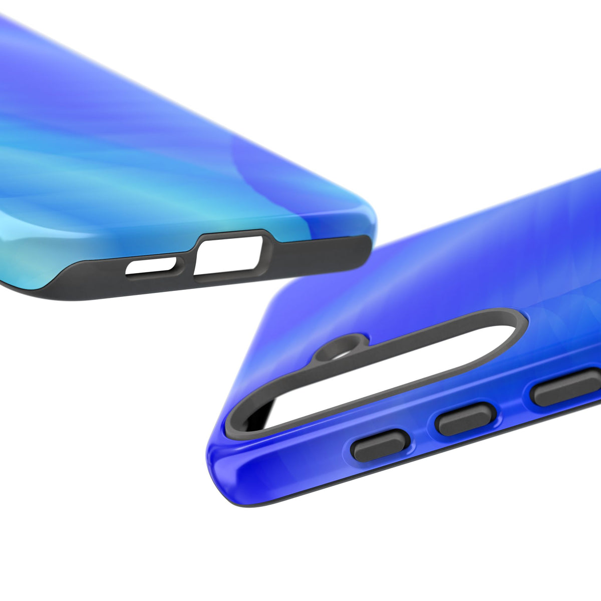 Phone Case — Blue Abstract Wave Tough Phone Case