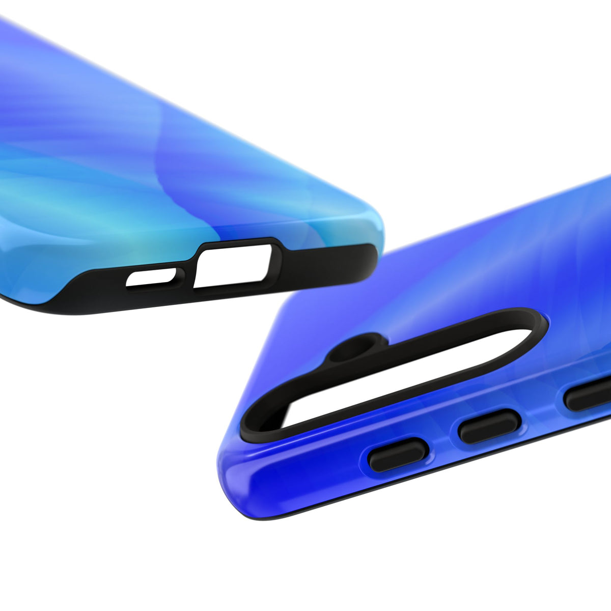 Phone Case — Blue Abstract Wave Tough Phone Case