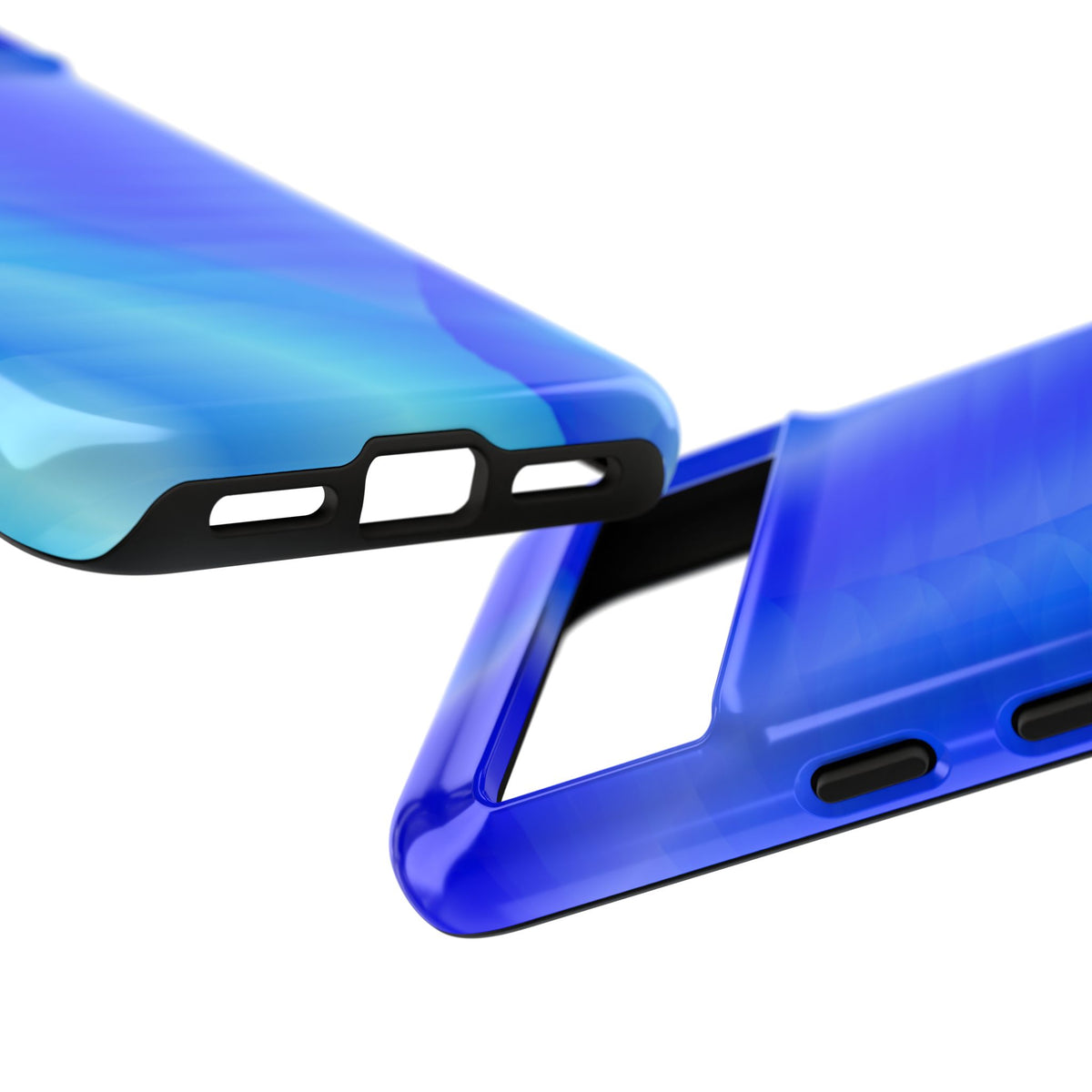 Phone Case — Blue Abstract Wave Tough Phone Case